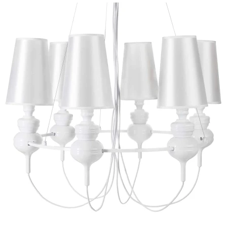 Lampa wisząca QUEEN-6 biała - ST-7105-6S white - Step Into Design